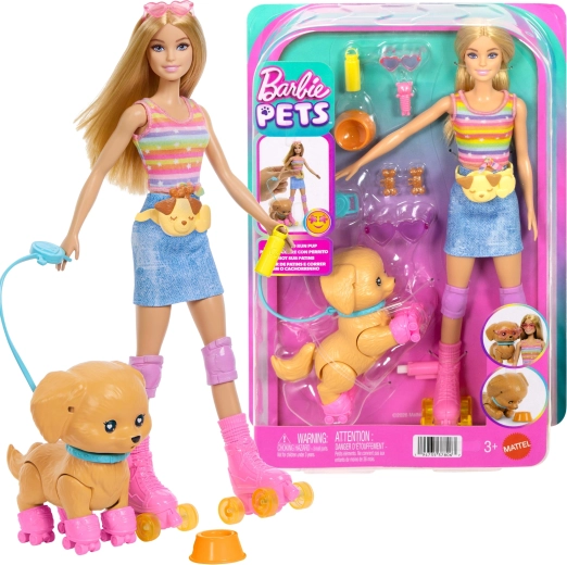 Mattel Barbie Pets komplekt koerakesega rulluisul ja lisatarvikutega