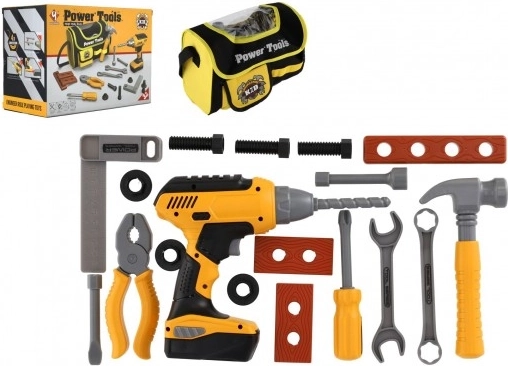 Laste tööriistakomplekt akudrelli ja kotiga