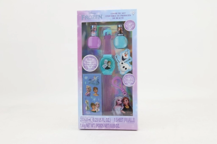cosmetic set with lipstick and nail polishes FROZEN