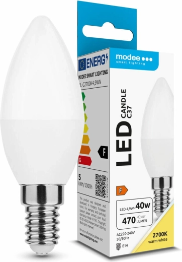 Modee LED küünlalamp E14 4,9 W soe valge