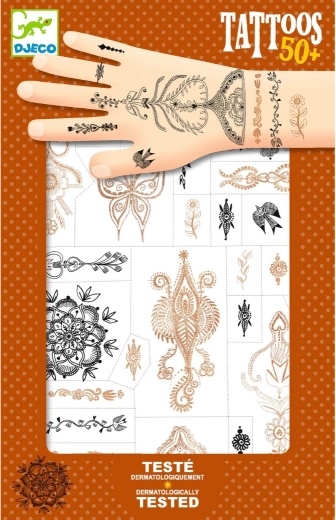 Djeco temporary tattoos – Oriental jewelry
