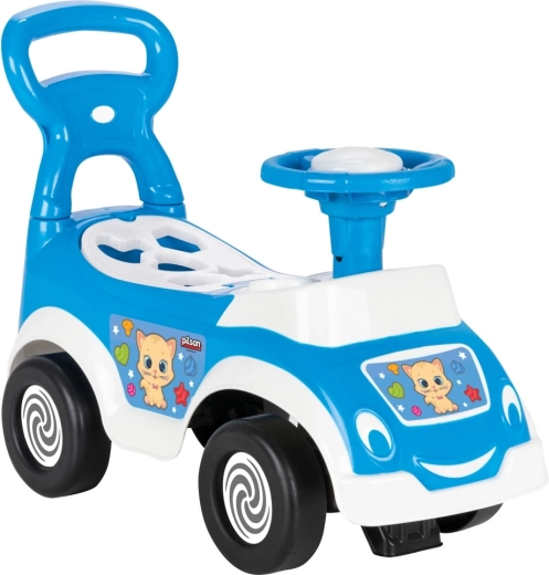 2-in-1 Ride-On Car for Toddlers – Blue
