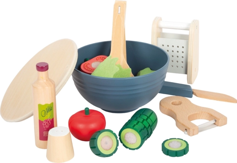 Small Foot Salad Set with Cutting Vegetables