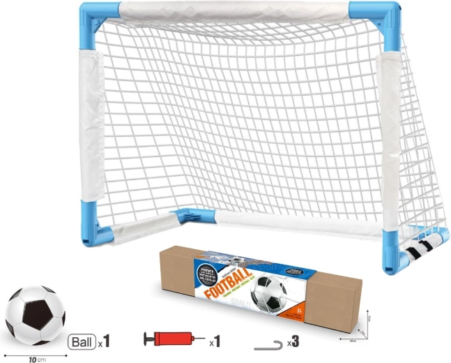 Kids’ soccer goal with ball and pump