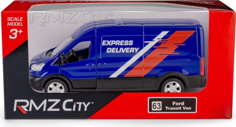 Metallist Ford Transit 2018 kaubiku mudel 1:43 üleskeeratava ajamiga