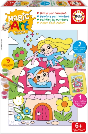 Educa paint by numbers fantasy – kit for kids