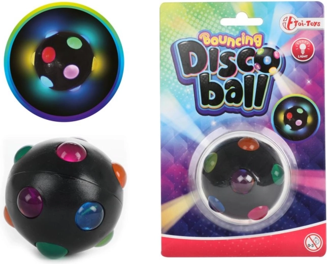 Valgustav hüplev pall Disco 6 cm