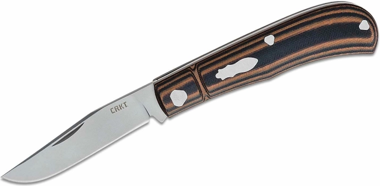 CRKT venandi brown kokkupandav taskunuga 8 cm, must-pruun, G10