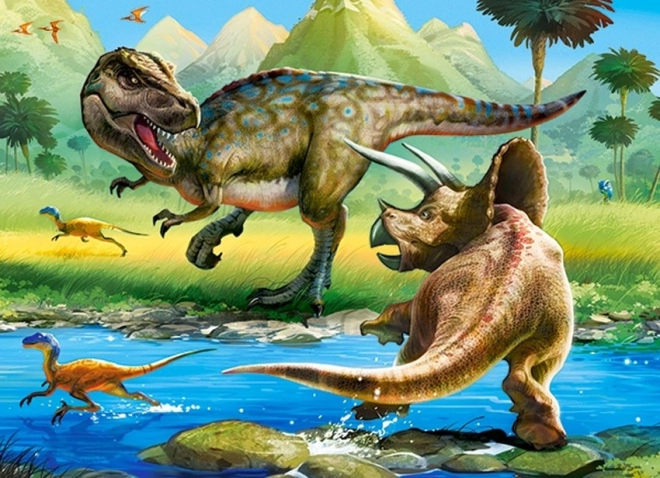 Pusle Tyrannosaurus vs Triceratops 70 tükki