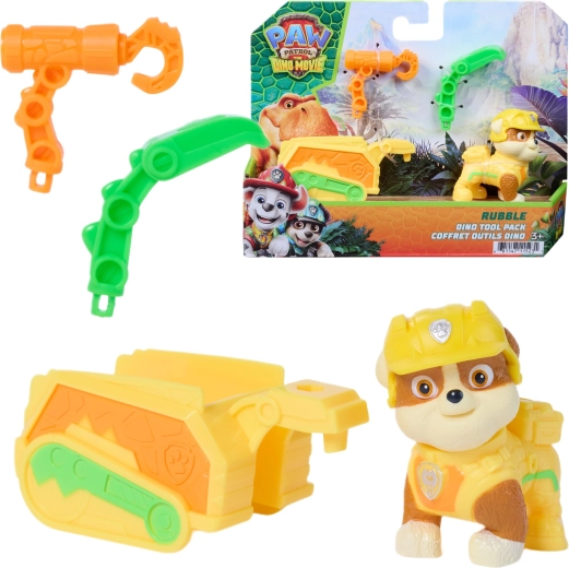 Spin Master PAW Patrol: Dino Movie – Rubble figure with trailer and tools