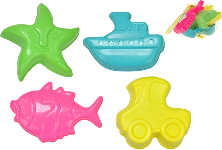 Set of Plastic Sand Molds (4 pcs)