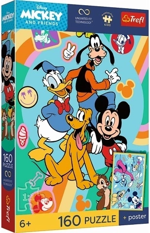 Trefl Premium Plus Kids pusle Mickey Mouse – Hiire tund 160 tükki