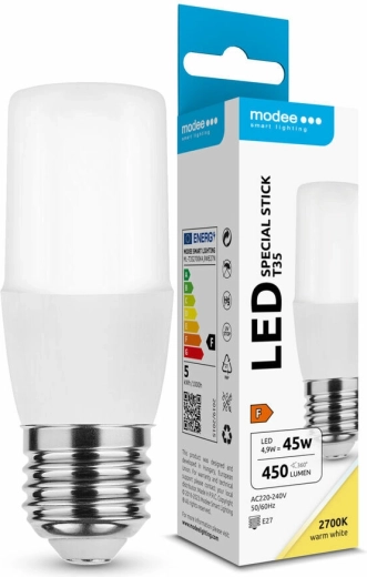 Modee Lighting LED-lamp Special Stick T35 4,9 W E27 soe valge 450 lm