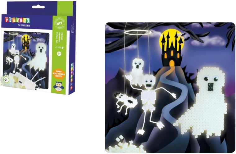 PLAYBOX helendavad triigitavad helmed, luukered ja kummitused, 1100 tk