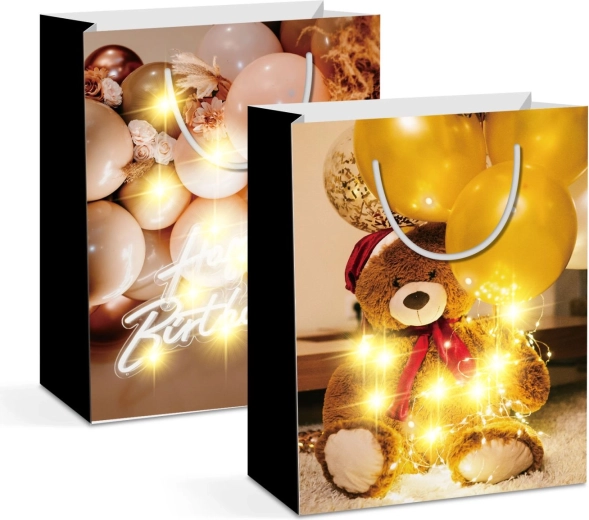 LED paper gift bag - 1 piece