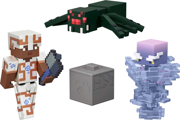3 figures and accessories for action scenarios
