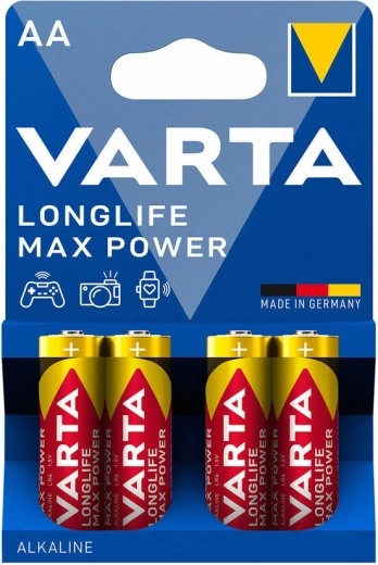 Varta Longlife Max Power leelispatareid AA, 4 tk