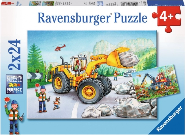 Ravensburger pusle Raskehnika tegevuses 2×24 tükki