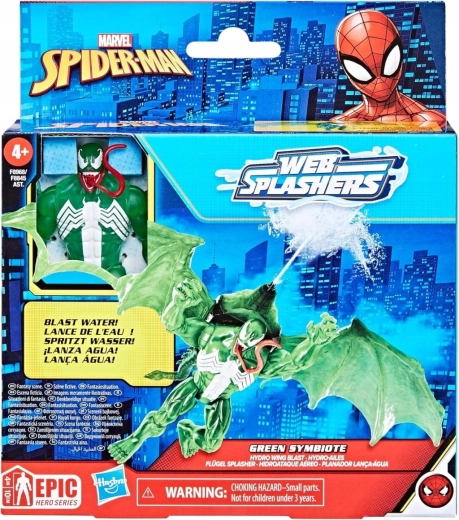 Spider-Mani sõiduk veepihustuse ja Epic Hero Series Web Splashers figuuriga