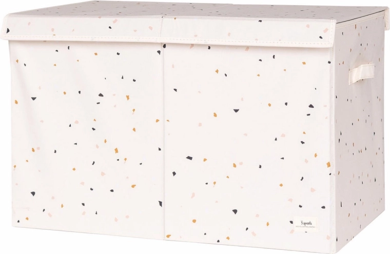3 Sprouts mänguasjakast recycled terrazzo/cream