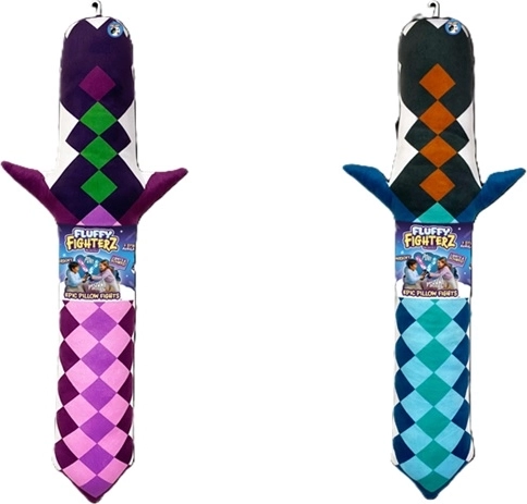 Fluffy Fighterz pehme plüüsist mõõk valgus- ja heliefektidega – 1 tk