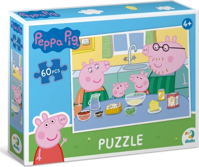 Peppa Pig Puzzle – Cooking Together, 60 pieces