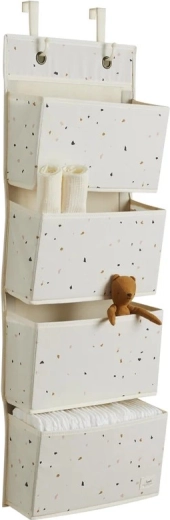 3 Sprouts hanging organizer recycled terrazzo cream