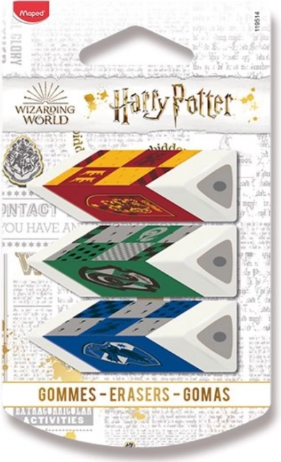 MAPED Harry Potteri kustutuskummid, komplekt 3 tk