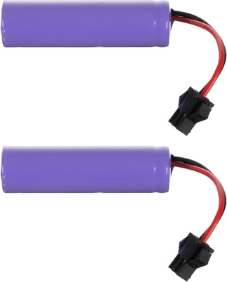 2 rechargeable batteries for longer fun