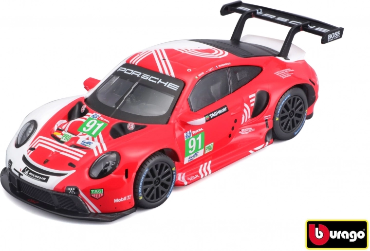 Bburago metallmudel Porsche 911 RSR LM 2020 1:43 dekoratiivses karbis