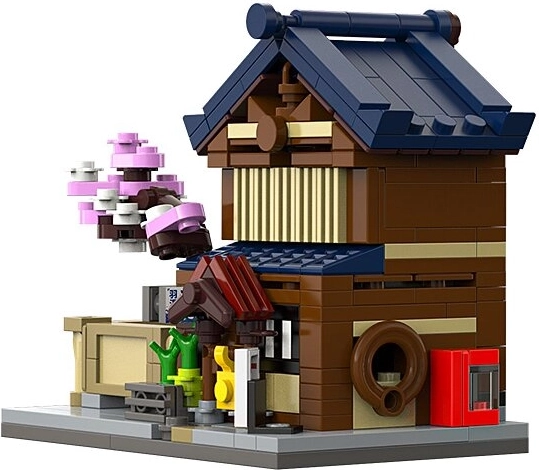 CaDA Mini Jaapani avalikud Sento saunad, ehituskomplekt 1:65
