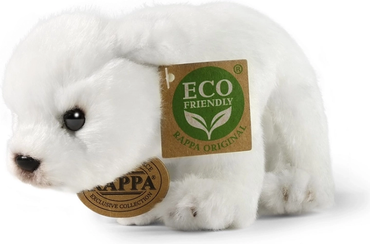 Rappa Plush Standing Polar Bear 19 cm Eco-friendly