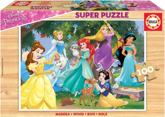 Puidust pusle DISNEY printsessid 100 tükki EDUCA
