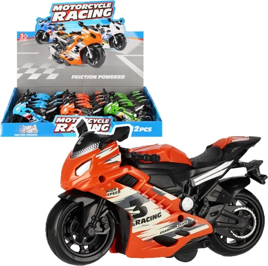 Colorful racing motorcycle – toy for children 14 cm