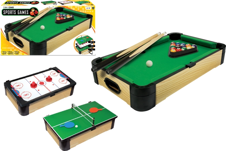 Lauak piljardilaud 3in1 Triple-Play 60 cm