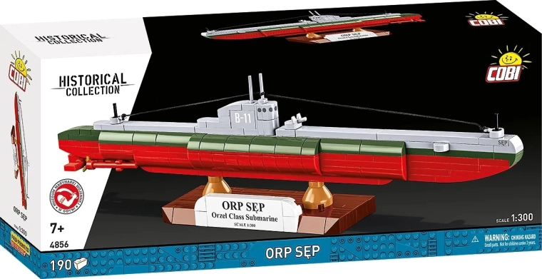 ORP Sęp allveelaeva ehituskomplekt 1:300 (190 detaili) – COBI Historical Collection