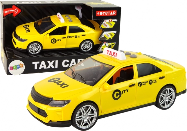 Taksoauto 1:14 tulede ja helidega – kollane