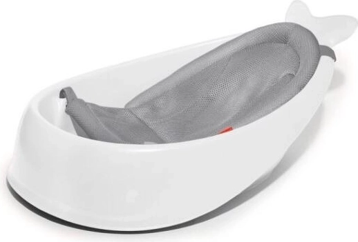 Skip Hop Moby 3-in-1 Baby Bathtub with Ergonomic Support, White