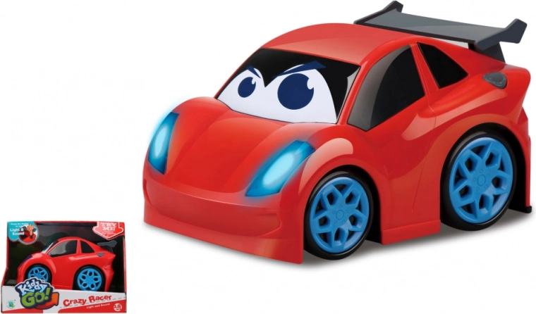 Kiddy Go! punane sportauto valguse ja heliga 19 cm