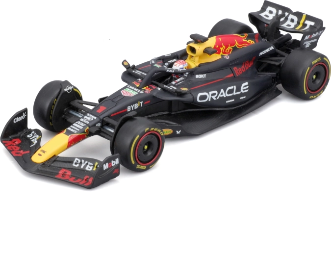 Bburago 1:43 Formula 1 Red Bull Racing RB20 2024 koos sõitjaga dekoratiivses karbis