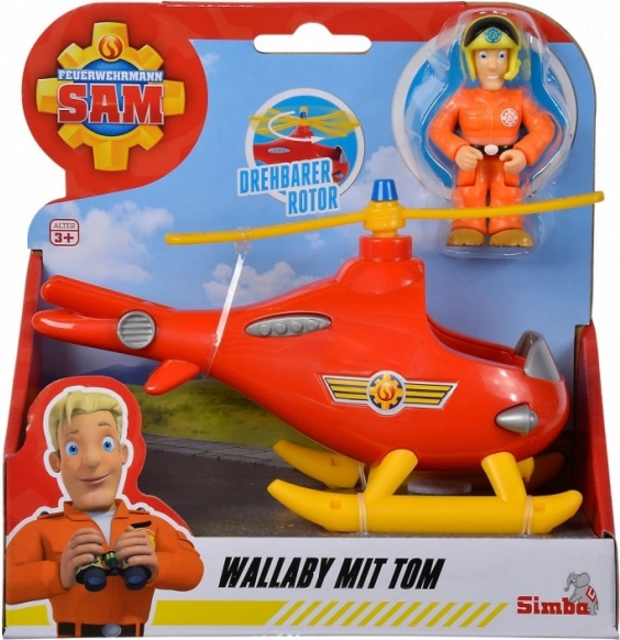 Simba Tuletõrjuja Sam – helikopter Tom figuuriga