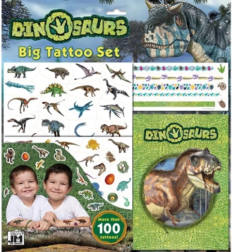 Suur dinosauruste tätoveeringute komplekt