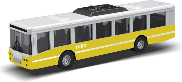 City Bus with Flywheel 16 cm – Yellow