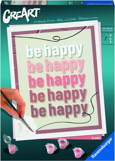 CreArt Be Happy maalimiskomplekt teismelistele