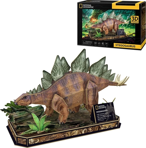3D-pusle NATIONAL GEOGRAPHIC – stegosaurus