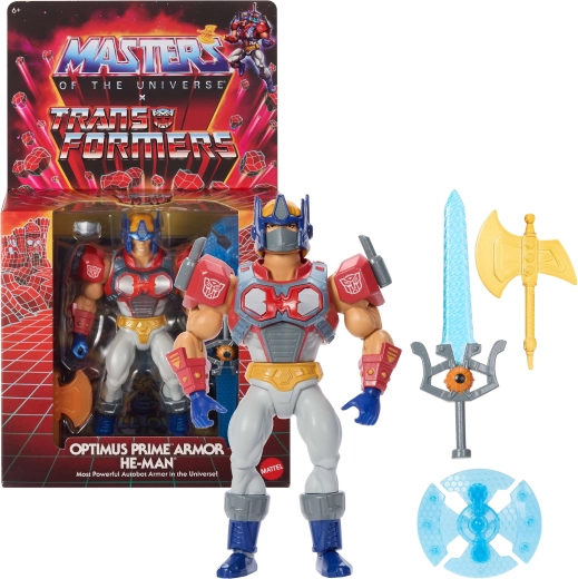 Masters of the Universe Origins x Transformers figure Optimus Prime 14 cm