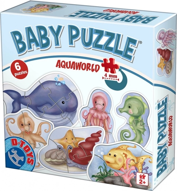 D-Toys beebipusle Meremaailm 6-ühes (2–5 tükki)