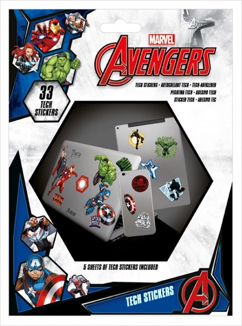 Marvel Avengers Sticker Set – 33 pcs