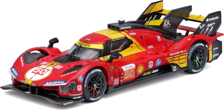 Die-cast model bburago ferrari 499p 1:43 – winner 24h le mans 2024 in protective box