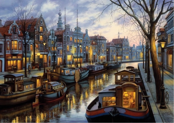 Puzzle ART PUZZLE Canal Lights 1500 pieces